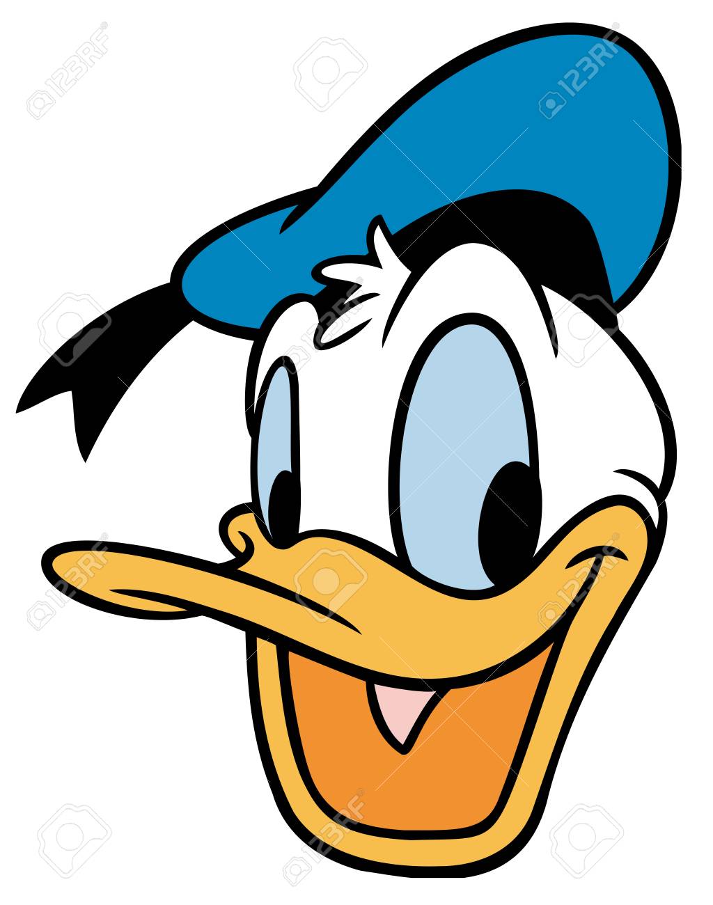 Donald duck illustration cartoon head cheered up | kay scorah.